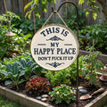 Funny Garden Metal Sign – Vintage Decor