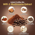Mushroom Coffee Blend – Medium Roast Instant Coffee with 6 Functional Mushrooms