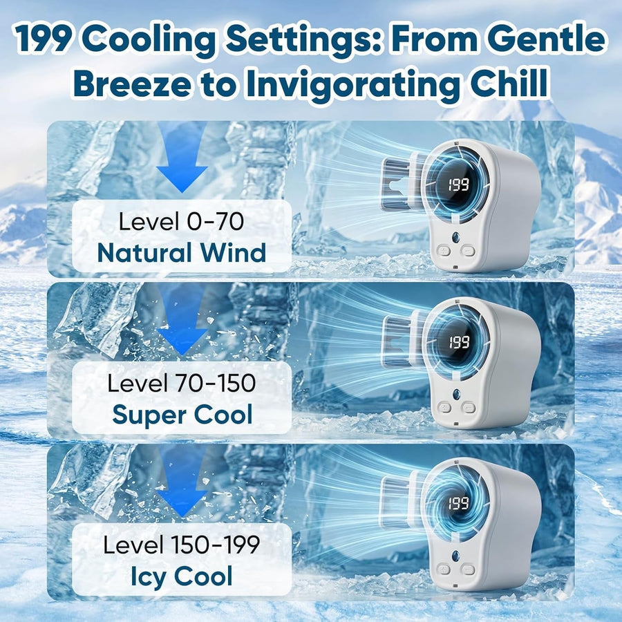Portable Ice-Cooling Clip Fan
