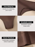 High Waist Seamless T‑Back Thongs for Women