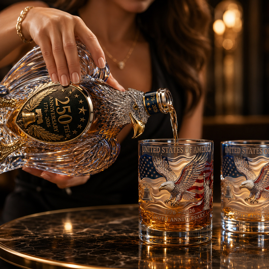 🦅Patriotic 250th Anniversary Collectible Bottle