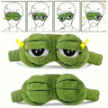Cute 3D Cartoon Frog Eye Mask, Comfortable Light Blocking Sleep Eyeshade