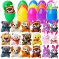 Pre-Filled Animal Plush Easter Eggs for Kids(12 pcs)