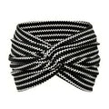 Printed Cross Yoga Headband, Print Hair Band Wide Elastic Hair Band, Twist Knot Headbands