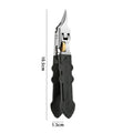 Black Anti-Slip Grip Gear Lock Nail Clipper with Ultra-Sharp Tips for Precise Access to Nail Grooves