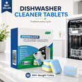 Dishwasher Cleaner Tablets 12-Pack – Descaling & Deodorizing Pods for Limescale, Calcium Buildup & Odor Control
