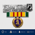 🎖️Vietnam-Era Veteran Tribute Car Emblem – Commemorative Metal Auto Badge for Honor & Remembrance