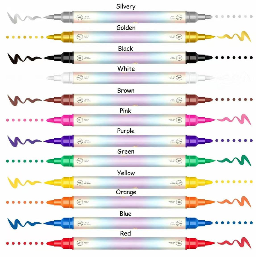 12/24 Colors Nail Art Pens – DIY 3D Markers for Drawing, Dotting & Manicure