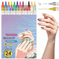 12/24 Colors Nail Art Pens – DIY 3D Markers for Drawing, Dotting & Manicure