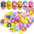 Pre-Filled Animal Plush Easter Eggs for Kids(12 pcs)