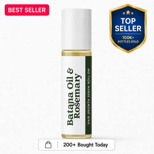 🌿Rosemary & Batana Scalp Serum Roll-On – Daily Hair & Scalp Support for Fuller-Looking Hair