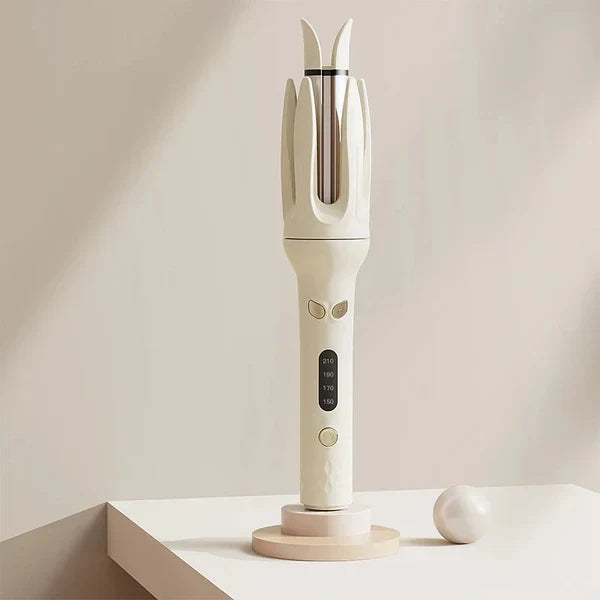 Auto Curling Iron, Ceramic Tourmaline Rotating Curler, 4 Temps, Anti-Scald