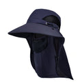 Wide Brim Sun Hat, Men's Safari Hat,  360° Sun Protection, UPF50+, Shade Hat, Insect Repellent, Mesh, Breathable, UV Protection