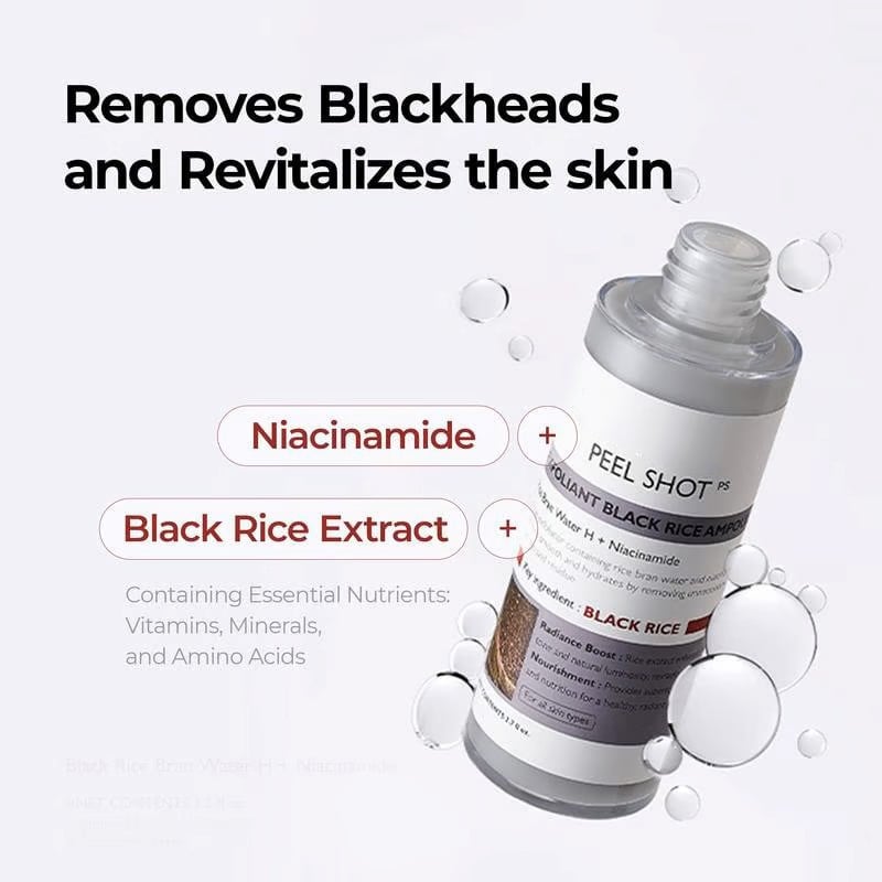 Glowing Rice Ampoule Double Effect Exfoliating Essence🌾