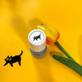 Cat Pattern Stamp, Round Self-inking Stamp