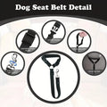 🐶🐾Dog Safety Leash for Vehicles, Pet Car Seatbelt Leash, Dog Vehicle Safety Belt Clip, Gift for Dogs,Universal Harness Straps