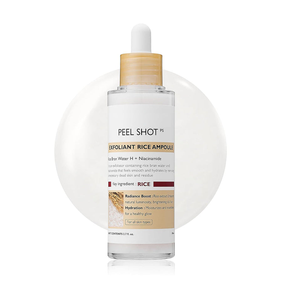 Glowing Rice Ampoule Double Effect Exfoliating Essence🌾