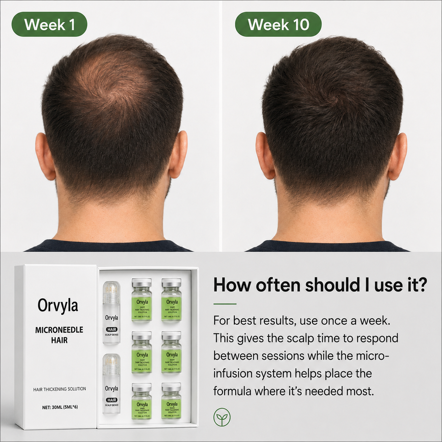 Hair Growth Support System – Scalp Care Kit for Thicker, Fuller-Looking Hair