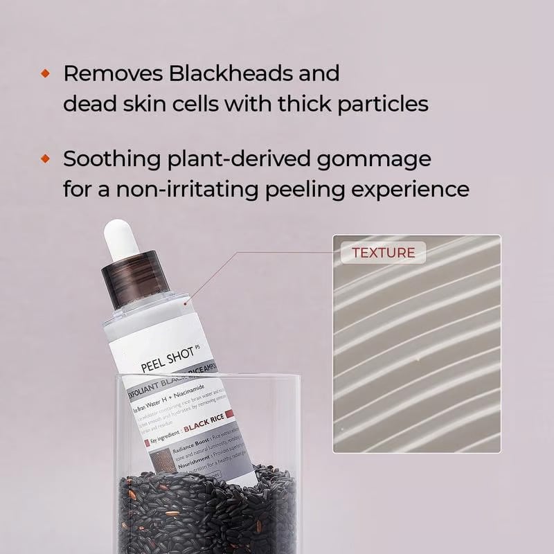 Glowing Rice Ampoule Double Effect Exfoliating Essence🌾