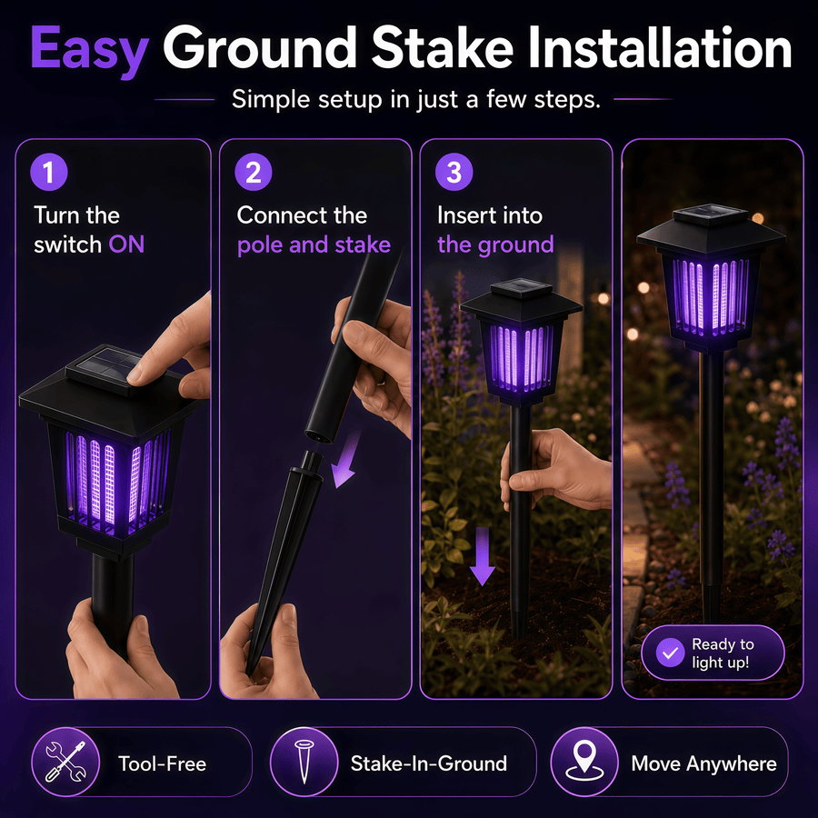 🦟Solar Mosquito Zapper Path Light