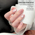 Hollow Ring Cat Eye Magnet For Nails, Easy Operation Nail Art Tool