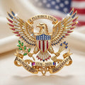 Patriotic 250th Anniversary-Inspired Brooch Pin