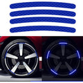 20PCS Wheel Adhesive Strips Stickers, Night Reflective Safety Decoration Strip for Car, Motocycle, Bicycle, Car Wheel Hub Reflective Sticker, Reflective Tape for Enhancing Car Wheel Safety
