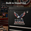 Patriotic 250th Anniversary-Inspired Metal Emblem Decor