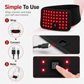 60LED Dual-Wavelength Red Light Waist Wrap Belt