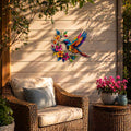 Hummingbird Bloom Metal Wall Art