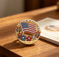 Patriotic 250th Anniversary-Inspired Brooch Pin