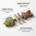 🐱Natural Catnip & Silvervine Chews – Healthy Chew Treats for Cats