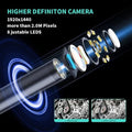 16.4ft Waterproof Endoscope Camera with LED Light for Smartphones
