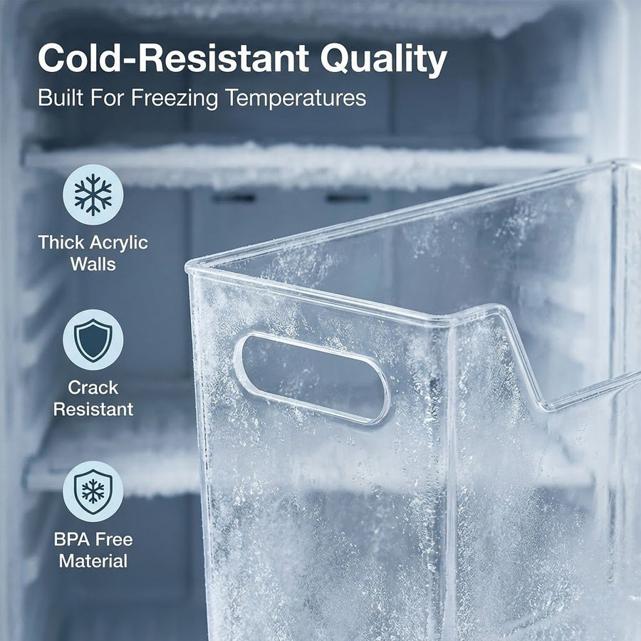 Crystal Clear Freezer Storage Bins