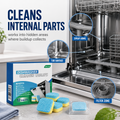 Dishwasher Cleaner Tablets 12-Pack – Descaling & Deodorizing Pods for Limescale, Calcium Buildup & Odor Control