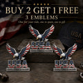 Patriotic 250th Anniversary-Inspired Metal Emblem Decor