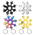 Viral 18-in-1 Snowflake Multi-tool  Stainless Steel Portable Wrench | All-in-One Screwdriver & Bottle Opener | Must-Have Survival Gadget