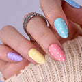 Salon-Quality Milky White Press-Ons: Extra Short Squoval Nails