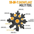 Viral 18-in-1 Snowflake Multi-tool  Stainless Steel Portable Wrench | All-in-One Screwdriver & Bottle Opener | Must-Have Survival Gadget