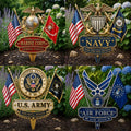 🎖️US Military Branch Tribute Garden Stake Collection