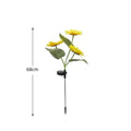 Solar Powered LED Sunflower Garden Lights Realistic Nighttime Glow for Yard Lawn Patio Porch Waterproof IP65 Energy Efficient Outdoor Lighting Durable Plastic Flowers All Weather Protection
