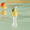 Universal Water Bottle Straw Cap – Spill-Proof Flip Top
