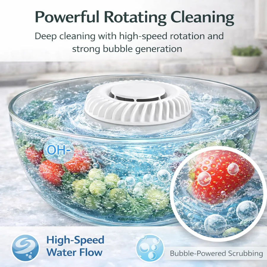 🥬 Fruit & Vegetable Washer – Removes Pesticides & Bacteria, No Chemicals Needed