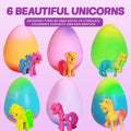 6-Pack Hatching Unicorn Eggs, Growing Toys for Kids, Birthday & Easter Gift