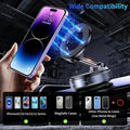 Magnetic Car Phone Holder, Strong Suction Cup, Foldable, For All Phones & Vehicles