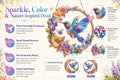 💥Hummingbird Diamond Art Hanging Ornament Kit – Sparkling DIY Window Ornament 🐦✨