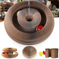 Magic Organ Cat Scratcher, Foldable with Bell Ball, Indoor Anxiety Relief Toy