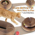 Magic Organ Cat Scratcher, Foldable with Bell Ball, Indoor Anxiety Relief Toy