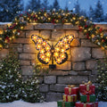 🔥Solar Lights Outdoor Metal Butterfly Wall Decor