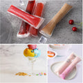 DIY Disposable Ice Pop Molds with Silicone Funnels Freeze Snacks Freezer Tubes